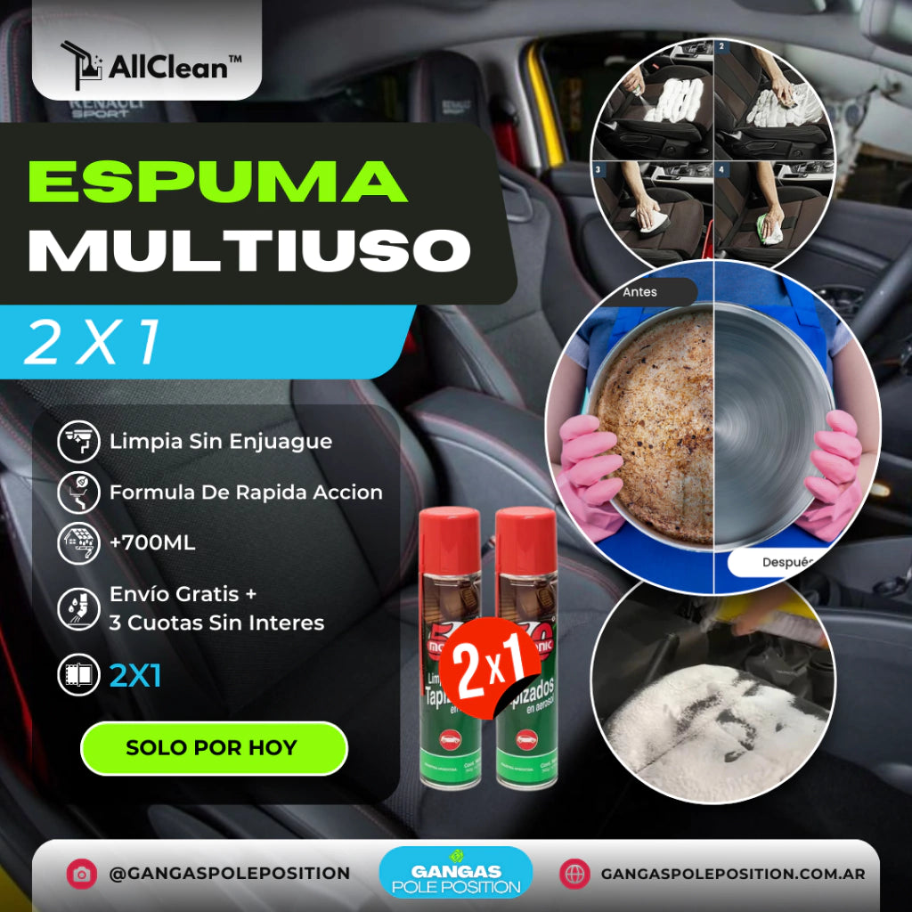 AllClean™ Espuma Limpiadora para Carros