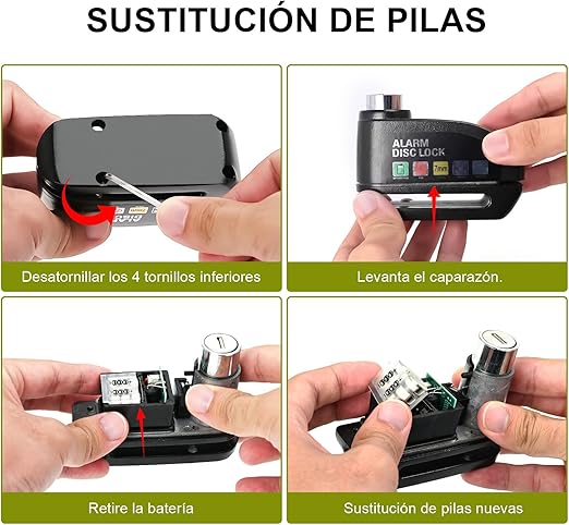 Candado de Alarma para Moto