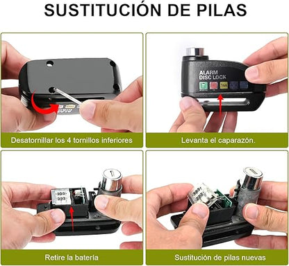 Candado de Alarma para Moto